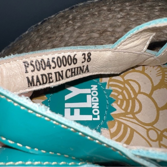 Fly London Yita Lace Up Leather Wedge Sandals - Picture 4 of 7